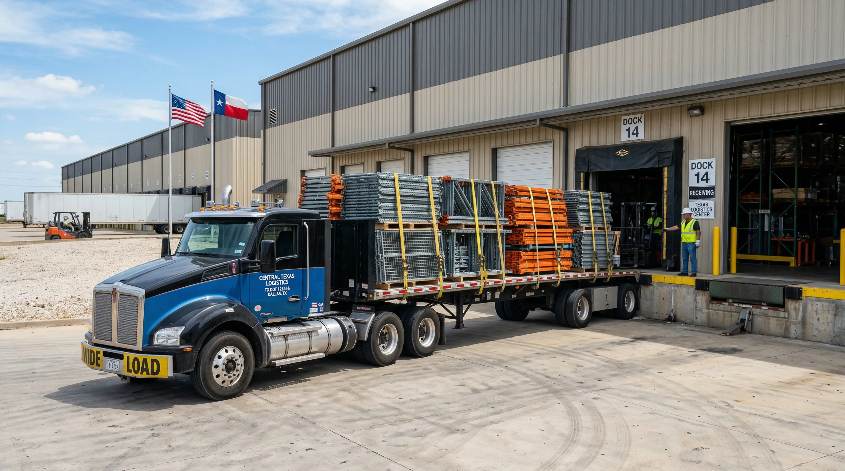 Pallet racking delivery and relocation services in the DFW metroplex
