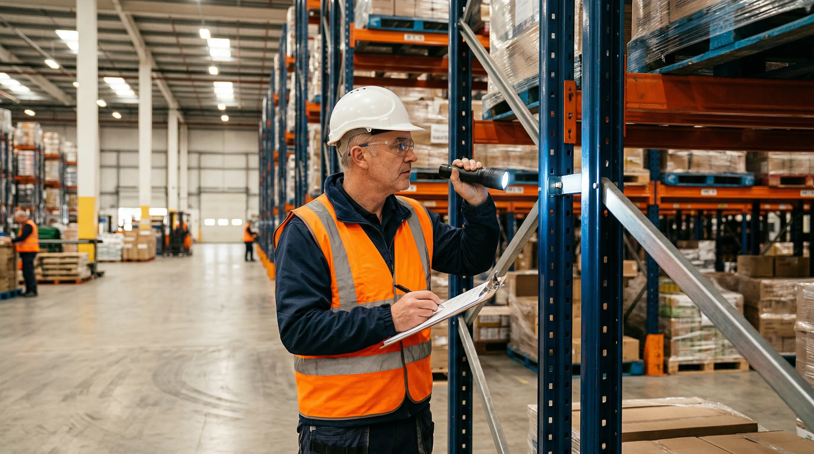 Pallet racking inspection and repair services in a Dallas TX warehouse