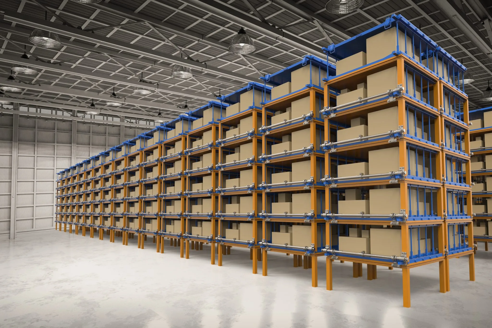Warehouse storage racking system in a Dallas-Fort Worth facility